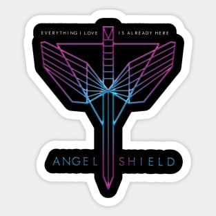 NICOLE HAUGHT ANGEL SHIELD Sticker